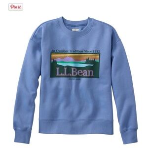 SOLD L.L. Bean Essential Crewneck Logo Sweatshirt Small